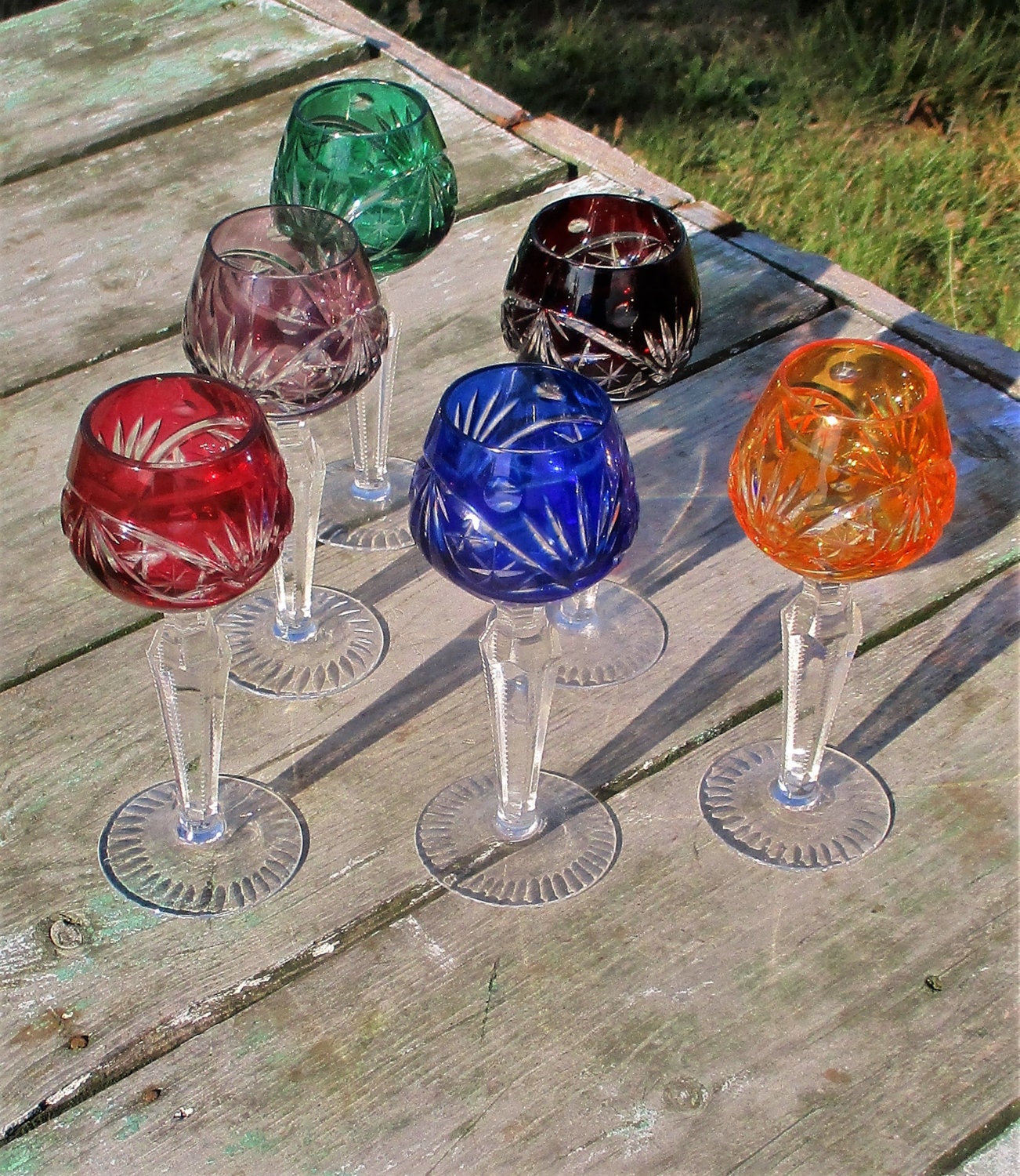 Amber Aperitif Scrolled Wine Glasses, Mini wine glasses per…