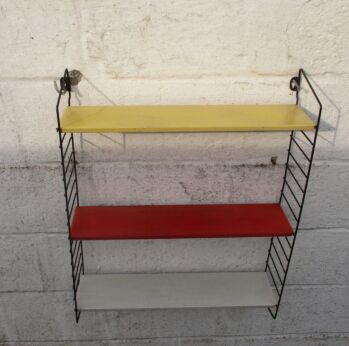 Vintage Authentic Tomado Mid Century Design Wall Shelving Unit Retro Shelf