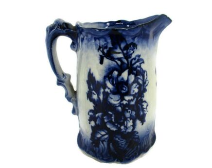 Jar Pitcher Vase Delft Holland Blue White Porcelain   hand Painted Antique