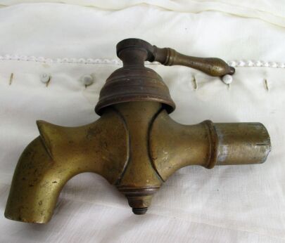 Big XL Antique Faucet Tap Architectural Industrial Barn Sink Reclaimed WOW HTF