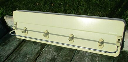 Vintage Brabantia Dutch Kitchen Bathroom Towel Rack Coat rack White Iron