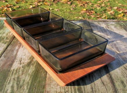 Vintage teak Danish Modern serving Tray Digsmed style era Laurids Lonborg