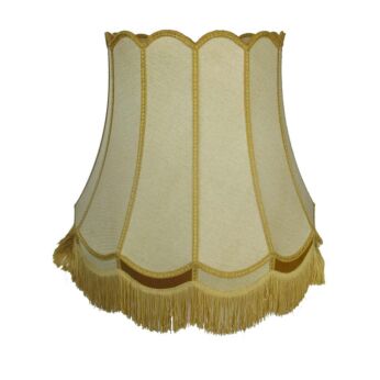 Large Mid Century Modern Vintage Lamp Shade Hollywood Regency style Gold Frizzles Textured