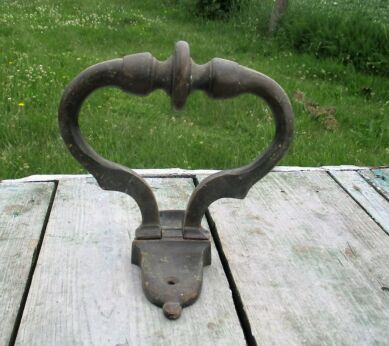 Heavy Large Brass Door Knocker Ring Architectural Gorgeous Reclaimed Authentic