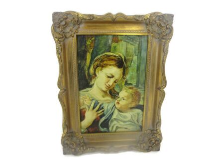 Frame Vintage Hollywood Regency Style Gold Gilded Ornate Gorgeous Wood