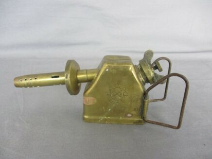 Antique Brass Burner Heater Marked EHT Germany Steampunk Industrial Decor Blowtorch