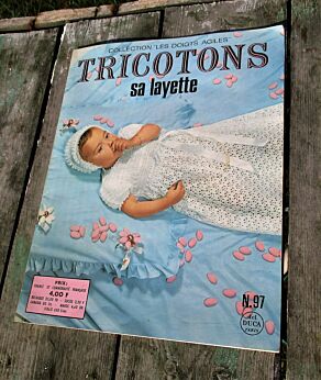 Lovely Vintage booklet 50s French Paris Tricotons sa Layette Del Duca Paris