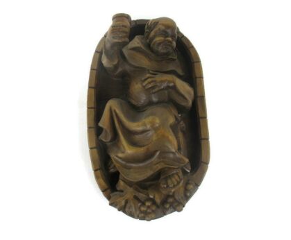 Hand Carved Wood Statue  piece of art Figure Abt Brewery Wall Hanging