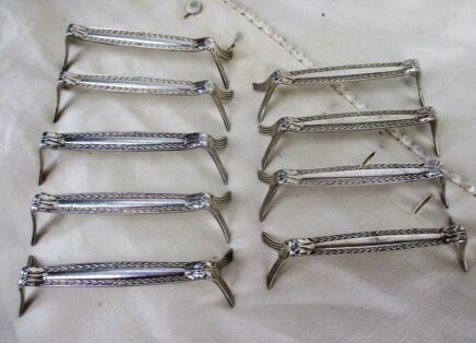 WMF Jugendstil Art Nouveau Albert Mayer Empire 9 knife rests Cutlery 1905