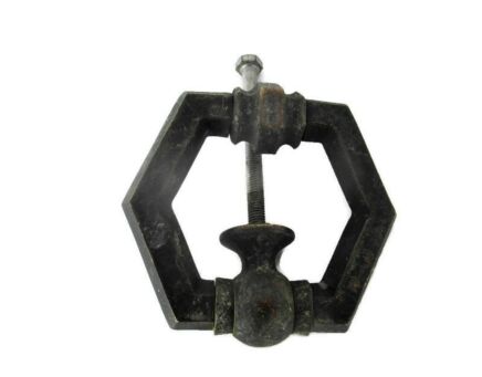 Large Door Knocker Rustic Bronze Iron Ring Architectural Reclaimed Antique