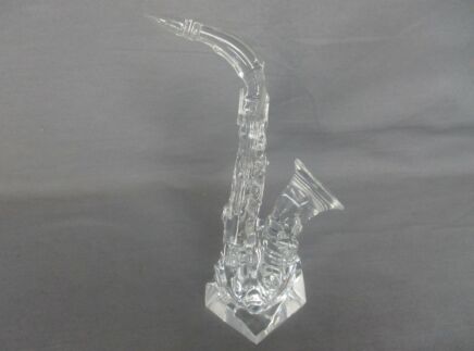 Crystal Ornate  Sax Music Instrument Waterford Style