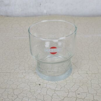 2 Vintage Authentic Italian Martini on the Rocks Tumbler Glasses Collector