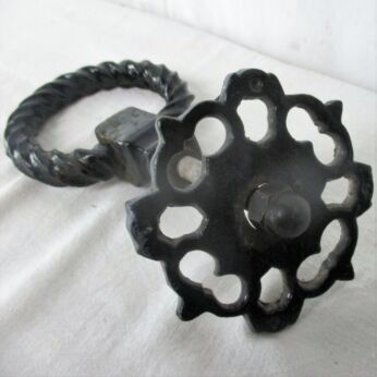 Door Knocker Wrought Iron Ring Architectural Reclaimed Vintage