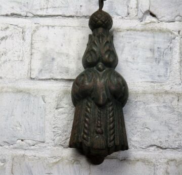 Antique Iron Ornate Curtain Tassel Pull Cord Weight Blind Pull marked N5