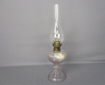 Antique L&B LB oil lamp Brass Lempereur et Brevette Belgium Authentic Light Purple Pink Glass