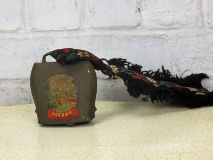 Vintage Authentic Liezen Austrian Cowbell Rustic Bell Strap