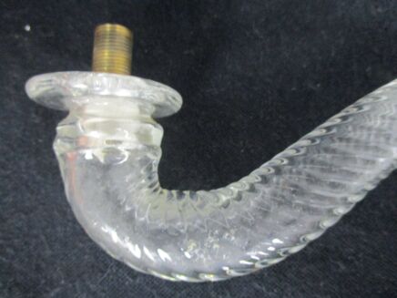 Venetian Murano Piece Chandelier Arm Hand Blown Swirled Art Glass reclaimed