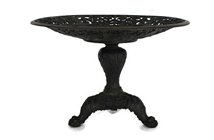 Art Nouveau Cake Fruit Stand Pedestal Wrought Iron Ornate Centerpiece