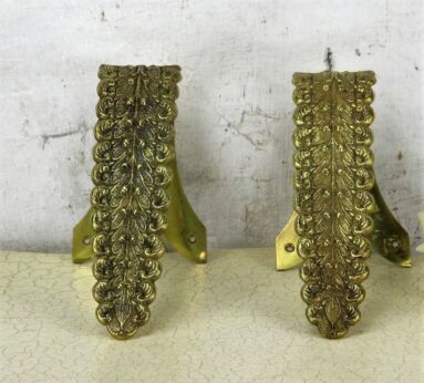 Couple Vintage Brass Ornate Curtain Tie Backs set of two Curtain Holders Lovely