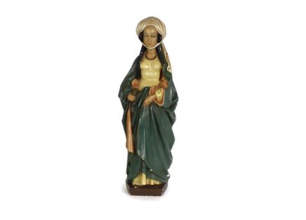 Statue Saint Mary Magdalene Patron Sinners Myrrh Bearer Plaster Polychrome WOW