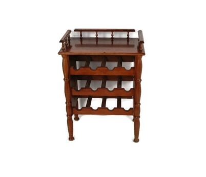 Vintage Wooden Wine Rack Cabinet Bottle holder Retro Funky  Barn Style Farmhouse