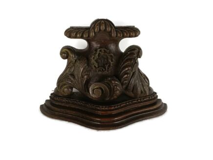 Gorgeous Antique Wooden Ornament Pediment Corbel Hand Carved Ornate small