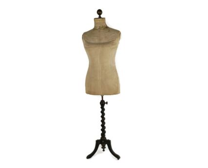 Antique Victorian Mannequin Haute Couture Dress form Dummy Loft Barley Twist Exquisite