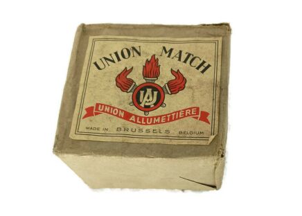  matches Union Match  old pack of matchboxes  collectible matchbox  vintage advertisement Belgium 