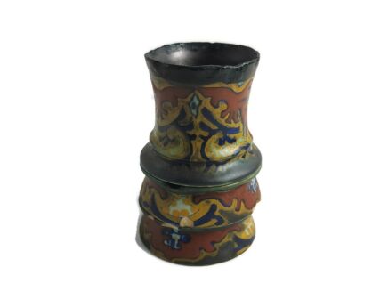 Stackable Porcelain Smokersset  two mini ashtrays one sigarette holder Gouda Holland Rhodian Daniel harkingk 