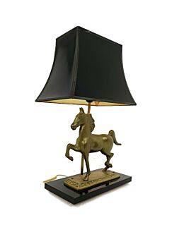 Maison Charles Style Table  Desk Lamp Brass Horse, vintage, gorgeous