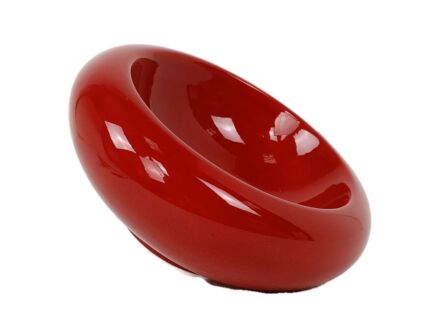 Pino Spagnolo for Sicart Italy, 1960/70's - Space Age Dish Bowl Collector Red Centerpiece