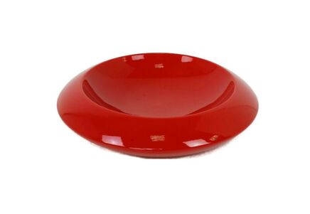 Pino Spagnolo for Sicart Italy, 1960/70's - Space Age Dish Bowl Collector Red Centerpiece Modernist Large