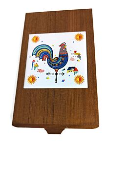 Scandinavian Wooden Box Cocktail Bar Set Berggren Norway Tile Rooster Retro Funky