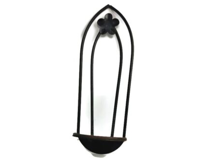 small antique wrought iron antique wall Hanging Niche for statue 