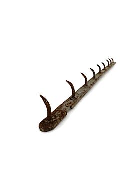 XL antique French Butcher Rack Iron  Hooks Primitive Industrial Kitchen Rustic