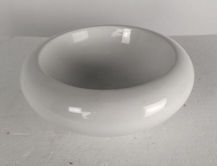 Pino Spagnolo for Sicart Italy, 1960/70's - Space Age Dish Bowl Collector White Centerpiece Small