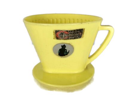 Filter Holder for Coffee Melitta  Black Cat Zwarte kat Coffee maker Pour Over plastic vintage