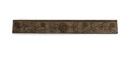 Antique Hand Carved Wooden Pediment Corbel Architectural slat Sunflowers Beautiful