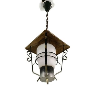 Outdoor hallway Pendant Lantern Iron Glass Vintage Chandelier Light 