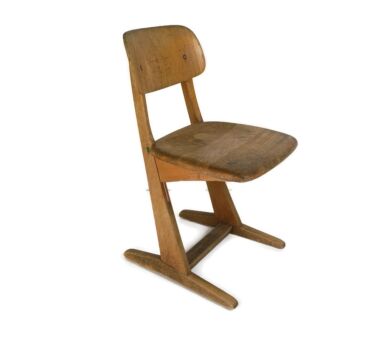 Children's School Chair by Karl Nothhelfer for Casala 1960s Wood Design Germany 