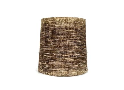 Vintage lamp Shade Fabric Beige Brown Striped  Authentic Shade for Lamp 