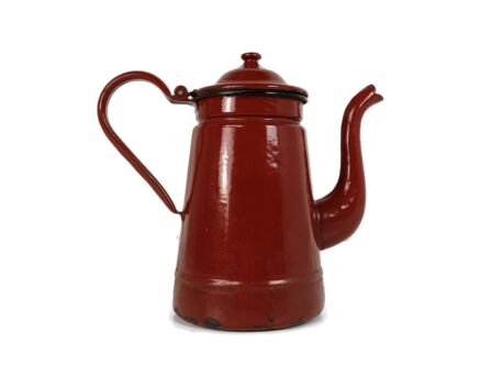 Enamel Coffee Tea Pot Can Rustic Home Decor Tableware   Barn country Style Antique