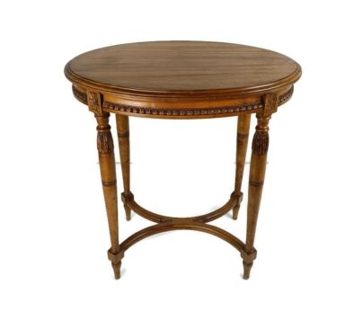 large table Hand Carved Wood Louis XVI style Vintage Occasional Coffee Dining table