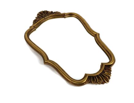 Gorgeous Vintage  Mirror Shell Plaster Wooden Frame rococo Style Baroque hallway Bathroom 