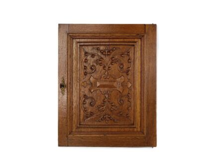 Antique Hand Carved Wood Door Panel Reclaimed Architectural Salvaged Ornate etched 