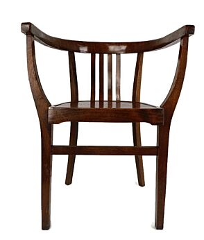 Antique Art Deco Lounge Dining Chair Carved Wood Colonial style 