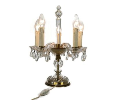 Baccarat style crystal Table Desk lamp Vintage, stylish Germany 