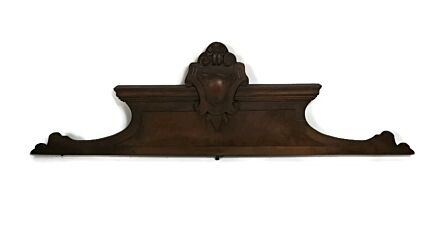 Hand Carved Wood French Pediment  Over door Architectural Salvaged Antique Gorgeous 