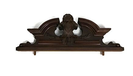  Hand Carved Wood French Pediment  Gorgeous Over door Architectural Salvaged Antique  