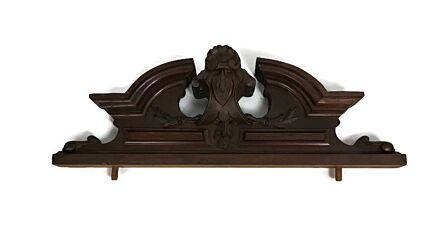 Medium  Hand Carved Wood French Pediment  Gorgeous Over door Architectural Salvaged Antique  